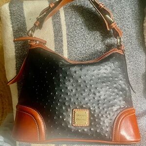 Dooney & Burke ostrich hobo